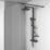 Ideal Standard  Alu+ HP/Combi Flexible Exposed Silk Black Thermostatic Mixer Shower