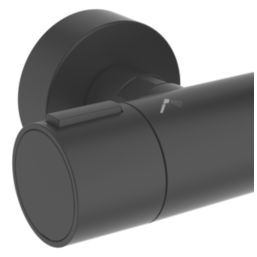 Ideal Standard  Alu+ HP/Combi Flexible Exposed Silk Black Thermostatic Mixer Shower