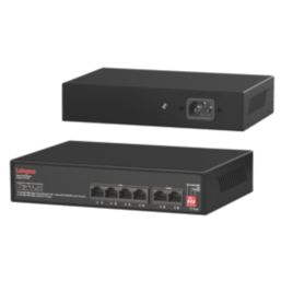 Labgear 60052PI/S 4 Port 4+2 Port PoE 10/100/1000Mbps Switch Unmanaged Gigabit PoE Network Switch Black