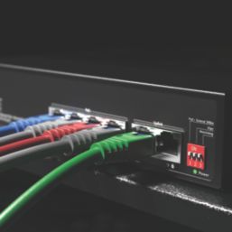 Labgear 60052PI/S 4 Port 4+2 Port PoE 10/100/1000Mbps Switch Unmanaged Gigabit PoE Network Switch Black