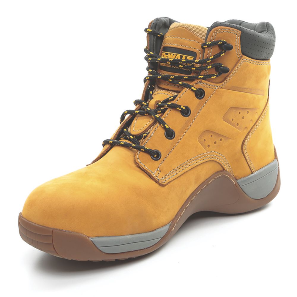 DeWalt Bolster Size 10 Honey Steel Toe Cap Safety Boots Screwfix