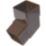 FloPlast  112.5° Square Offset Bend Brown 65mm