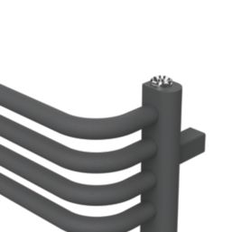 Flomasta U-Shape 760mm x 500mm 1402BTU Anthracite Vertical Designer Radiator