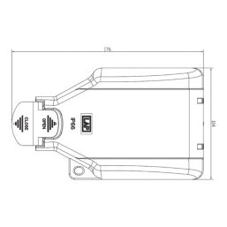 LAP  IP66 13A 1-Gang 2P+E Weatherproof Outdoor Switched Socket
