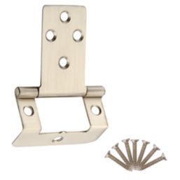 Smith & Locke Satin Nickel  Door Hinge 50mm x 64.6mm 2 Pack