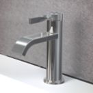 Swirl Ayre Chrome-Plated 165mm Standard Lever Mono Basin Mixer Tap  With Clicker Waste
