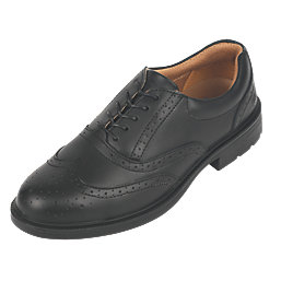 City Knights Brogue    Safety Shoes Black Size 10