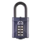 Squire  Water-Resistant Long Shackle Combination  Padlock Blue 50mm