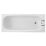 Grove  Single-Ended Bath Porcelain Enamelled Steel 2 Tap Holes 1700mm x 700mm