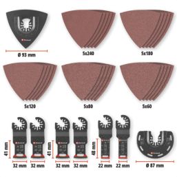 Einhell  49708136 Multi-Material Multi-Tool Accessory Kit 35 Pieces