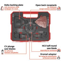 Einhell  49708136 Multi-Material Multi-Tool Accessory Kit 35 Pieces