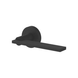 Cooke & Lewis Oanig Lever on Rose Door Handles Pair Matt Black