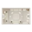 British General  2-Gang Surface Pattress  Box 47mm