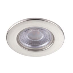 Saxby CosmosEco V3 Fixed  Fire Rated LED Recessed Downlight Satin Nickel 6W 500lm