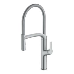 Swirl Boyne  Pull-Out Spray Mixer Kitchen Tap Stainless Steel-Effect