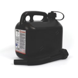 Hilka Pro-Craft Plastic Fuel Can Black 5Ltr
