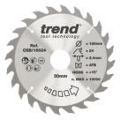 Trend CSB/16524 Wood/Chipboard/MDF Circular Saw Blade 165mm x 30mm 24T