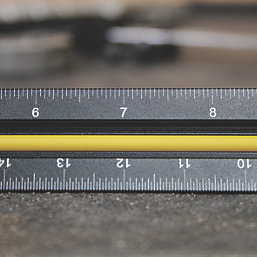 Faithfull Tri-Scale Engineer Aluminium Ruler 11 3/4" (300mm)