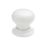 Essentials Porcelain Mortice Knobs 60mm Pair White
