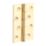 Polished Brass  Washered Butt Hinges 102mm x 67mm 2 Pack