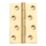 Polished Brass  Washered Butt Hinges 102mm x 67mm 2 Pack