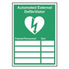 Essentials "Automated External Defibrillator Trained Personnel" Sign 210mm x 148mm