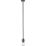 Knightsbridge  Contemporary Long Pendant Smoked Bronze