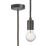Knightsbridge  Contemporary Long Pendant Smoked Bronze