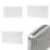 Flomasta 500mm x 800mm 3136BTU White Type 21 Convector Radiator