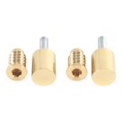 Smith & Locke  49mm Sash Stops Polished Brass 2 Pack