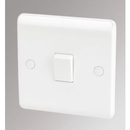 LAP  10AX 1-Gang 1-Way Light Switch  White