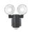 Saxby Laryn Outdoor LED Floodlight With PIR Sensor Black 2 x 2W 320lm