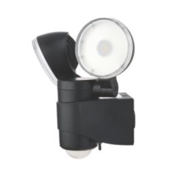 Saxby Laryn Outdoor LED Floodlight With PIR Sensor Black 2 x 2W 320lm