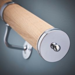 Richard Burbidge  White Oak Round Staircase Handrail Kit  3600mm