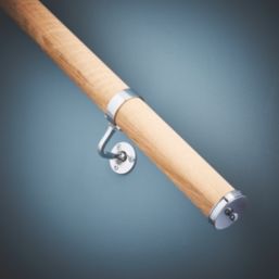 Richard Burbidge  White Oak Round Staircase Handrail Kit  3600mm