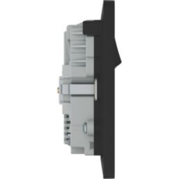 British General Evolve 13A 2-Gang SP Switched Socket + 3.25A 45W 2-Outlet Type C USB Charger Copper with Black Inserts