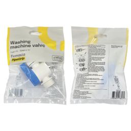 Flomasta Push-Fit Washing Machine Valve 15mm x 3/4"