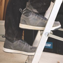 Site Toth Size 8  Grey  Steel Toe Cap Safety Trainer Boots