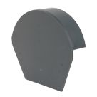 Glidevale Protect Grey Universal Dry Verge Half Round Ridge Caps 2 Pack