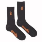 Scruffs  Worker Socks Black 7-9.5 3 Pairs