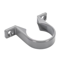 FloPlast  Pipe Clips Grey 40mm 20 Pack