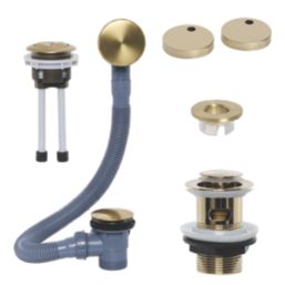 ETAL Brushed Brass Click‑Clack Bath & Basin Waste Pack