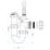 Viva WTST01 Adjustable 1 Bowl Single-Appliance 40mm Sink P Trap Kit