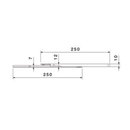 Essentials Steel Self-Closing Roller Drawer Runners 250mm 2 Pack