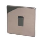 Varilight  10AX 1-Gang 2-Way Light Switch  Polished Bronze