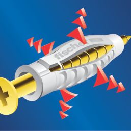 Fischer SX Plus Nylon Wall Plugs 12mm x 60mm 25 Pack