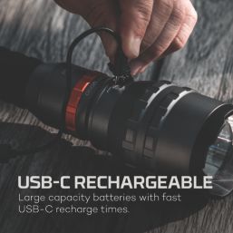 Nebo Davinci 12000 RC Mag Dial Rechargeable LED Flashlight Storm Grey 12,000lm