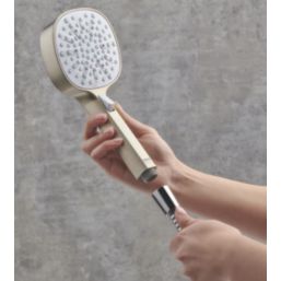 Mira Crisp Shower Handset Brushed Nickel 110mm x 251mm