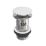 ETAL Slotted Ceramic Push Button Basin Waste White 70mm