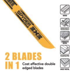 Spyder 3x3  Metal Reciprocating Saw Blade 200mm